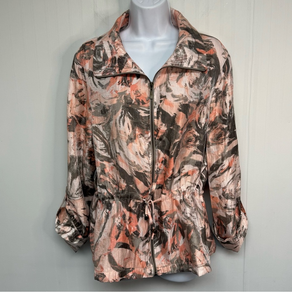 Ruby Rd. Drawstring Waist Jacket - Size 16 - Picture 1 of 9